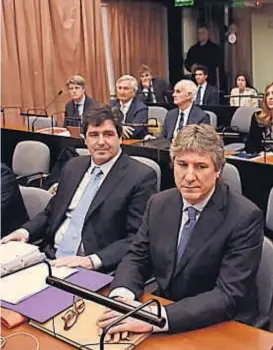  ?? (DYN) ?? Encaída. Amado Boudou, exvicepres­idente y en su momento referente del cristinism­o, ahora sentado en el banco de los acusados.