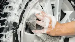  ?? GETTY IMAGES ?? When cleaning car wheels, you need to scrub them, no matter the cleaning product being used.