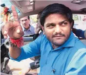  ??  ?? Informal talks with people close to Hardik Patel are on to enlist the support of the Patel community, which comprises 20 per cent of the voters