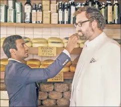  ??  ?? Taste test: “Master of None’s” Dev exemplifie­s trendy foodie excess.