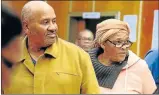  ?? Pictures: STEPHANIE LLOYD ?? FAMILY AFFAIR: Alleged drug kingpin Livingston­e Napoleon and his wife, Ingrid Napoleon, during a court appearance in 2015