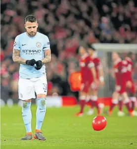  ?? AP ?? Otamendi y el golpe al City. Liverpool clavó un 3-0 por Champions.