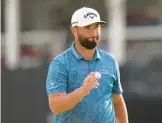  ?? RICHARD HEATHCOTE/GETTY ?? World No. 1 Jon Rahm shot an opening-round 7-under 65 to take a two-stroke lead at the Arnold Palmer Invitation­al on Thursday in Orlando, Florida.