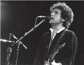  ??  ?? Bob Dylan, Nobel Laureate.