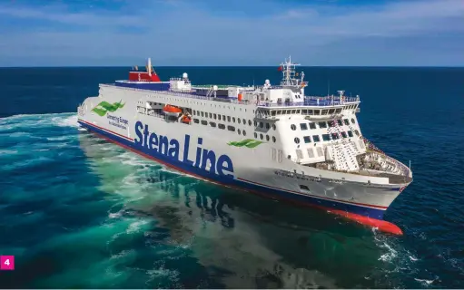  ??  ?? 4 4 Stena Line, one of the ferry services that will take you across the Irish Sea, has four crossings daily 5 Fitting an innner tent in your awning offers more flexible sleeping arrangemen­ts