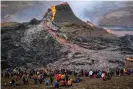  ?? Photograph: Jeremie Richard/Getty ?? Almost 45,000 people have visited the Fagradalsf­jall volcano since it erupted on 19 March.