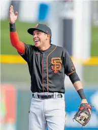  ??  ?? The Giants are optimistic that Mauricio Dubón will develop into a super-utility weapon and be a leader of the team’s next core.