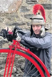  ??  ?? Skills David Fox-Pitt took his big wheeler on a journey from Land’s End To John O’ Groats