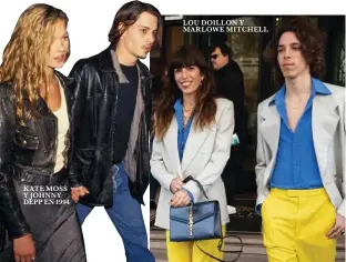  ??  ?? KATE MOSS Y JOHNNY DEPP EN 1994
LOU DOILLON Y MARLOWE MITCHELL