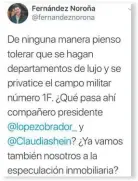  ?? ESPECIAL ?? El tuit del diputado.