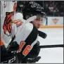  ?? NEWS PHOTO RYAN MCCRACKEN ?? Medicine Hat Tigers forward Max Gerlach watches the play from the bench during Game 2 of the WHL's Eastern Conference quarter-finals against the Brandon Wheat Kings on Saturday at the Canalta Centre.