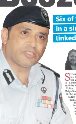  ??  ?? Police Commission­er Brigadier-General Sitiveni Qiliho.