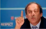  ?? REUTERS ?? Michel Platini, 60 anni, presidente Uefa