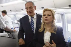  ?? URIEL SINAI / THE NEW YORK TIMES 2016 ?? Sara Netanyahu, shown in 2016 with her husband, Israeli Prime Minister Benjamin Netanyahu, was indicted Thursday on charges that she defrauded the Israeli government of close to $100,000 in personal expenses.