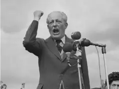  ??  ?? Harold Macmillan saw joining the European Economic Community as the great strategic purpose of his administra­tion, but he failed (Getty)