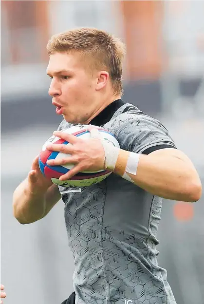  ?? Photo / Getty Images ?? Liam Napier in London Jack Goodhue is over his bout of glandular fever and back in the All Blacks’ starting XV to meet England at Twickenham on Sunday morning.