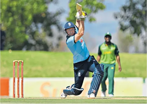  ??  ?? Back in form: Jonny Bairstow drives powerfully during his 83-ball century in England’s final warm-up match before their opening one-day internatio­nal against South Africa