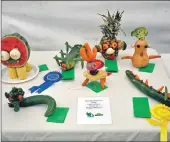  ??  ?? Some of the produce that primary school children created. 16_t33SalenSh­ow09