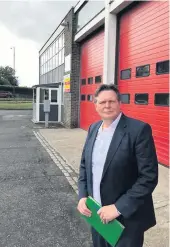  ??  ?? In firing line Stephen Kerr at Stirling Fire Station