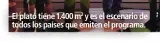  ??  ?? El plat— tiene 1.400 m2 y es el escenario de todos los pa’ses que emiten el programa.