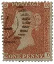  ??  ?? Red letter day: Victorian penny red stamps with and without perforatio­ns