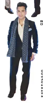  ??  ?? RCBC SEVP Chester Luy in Giorgio Armani. Calata Corp. chairman Joseph Calata in a bespoke suit with a Louis Vuitton scarf.