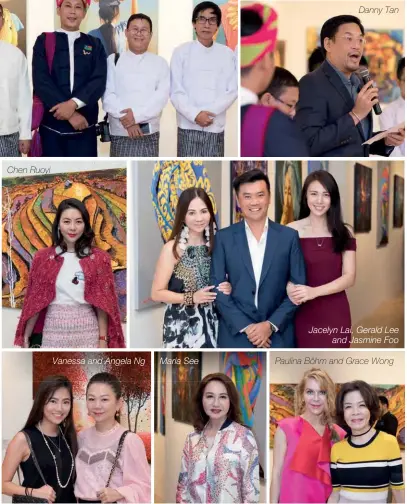  ??  ?? Chen Ruoyi Vanessa and Angela Ng Maria See Danny Tan Jacelyn Lai, Gerald Lee and Jasmine FooPaulina Böhm and Grace Wong