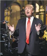  ?? Dana Edelson / Associated Press ?? GOP candidate Donald Trump hosts “Saturday Night Live” Nov. 7.