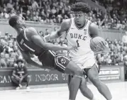  ?? GERRY BROOME AP ?? Duke 6-10 center Vernon Carey Jr. will enter the NBA draft after an outstandin­g freshman season for the Blue Devils.