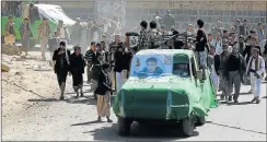  ?? Picture: EPA ?? VICTIM OF CONFLICT: Houthi supporters transport the coffin of a militia member, reportedly killed in recent clashes with Saudi-led coalition forces, during a funeral procession in Sana’a, Yemen, on Monday