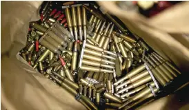  ?? Bild: BENJAMIN ANDREASSON/ARKIV ?? AMMUNITION. Amnestin gäller bara skjutvapen och ammunition. Sprängmede­l eller explosiva varor omfattas inte. I alla fall inte den här gången.