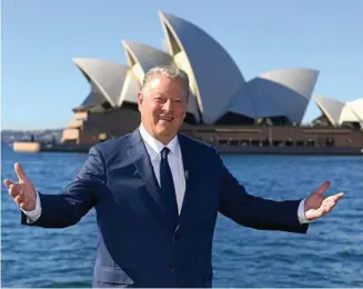  ?? PHOTO: PAUL MILLER/AAP ?? DON’T DO IT: Former US vice-president Al Gore has advised Malcolm Turmbull not to proceed with the Adani coal mine in North Queensland.