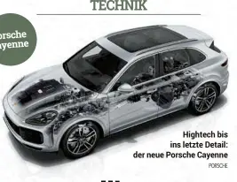  ??  ?? Hightech bis ins letzte Detail: der neue Porsche Cayenne