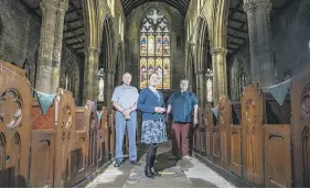  ??  ?? SOUND INVESTMENT: From top, Howden Minster Music Project committee member Philip Mepham, who acts as treasurer, and fellow members Philip Mepham, Amy Butler and Steve Goulden.