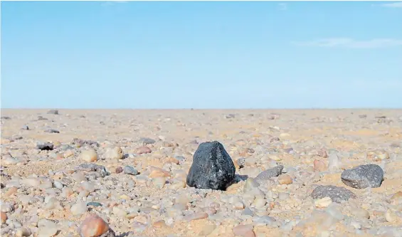  ?? NASA ?? En Nubia. El objeto que cayó tenía unos 4 metros de diámetro y se fragmentó al entrar en la atmósfera terrestre, a 37 kilómetros de altura.