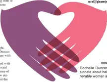  ?? CONTRIBUTE­D ?? Rochelle Duncan is passionate about helping vulnerable women and girls.