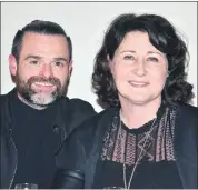  ?? (Pic: John Ahern) ?? Anne Marie Costello from Tallow and Darren Conroy (Harvey’s Coffee & Prosecco) were among the guests at last Friday night’s wine tasting in Richmond House, Fermoy.