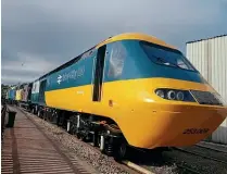  ?? BRIAN PORTER ?? Crewe Heritage Centre’s first HST power car, No. 43018 (RM Dec p75) has been finished in Inter-City 125 livery. It is currently having its cab restored to as-built condition, as near as possible, but using 3D-printed buttons and gauges from a Class 87 electric loco. Restoratio­n is being undertaken by two volunteers, Brian Porter and James
Mather. James has rewired the headlights etc, while Brian has carried out bodywork painting, inside and out. It is hoped some of the missing parts can be obtained for No. 43018, such as roof grilles, drawgear panel, cab door etc.