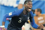  ??  ?? STAR IN THE MAKING Pogba wants his place in history