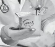  ??  ?? NEW PAIN RELIEF DRUG WORKS ON CONTACT: Apeaz delivers its active ingredient, a powerful painkiller, through the skin, providing users with rapid relief without oral drug side effects