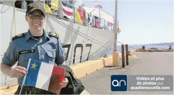  ?? - Acadie Nouvelle : David Caron ?? Josée Monette, originaire de Paquetvill­e, est membre de la Marine royale canadienne.