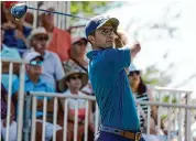  ?? Fernando Llano/Associated Press ?? Alvaro Ortiz shot 7-under 64 Friday for an 11-under 131 for a share of the Mexico Open second-round lead.