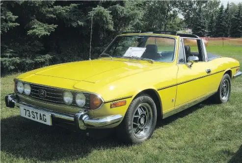  ?? PHOTOS: TRIUMPH ?? The Stag was penned by Giovanni Michelotti and was no doubt, a handsome car. Pity about the engine.