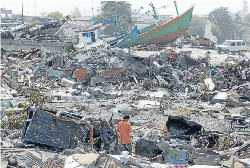  ?? Photo: JOHN KIRKANDERS­ON/ FAIRFAX NZ ?? Catastroph­ic scenes: The Indonesian town of Banda Aceh soon after the devastatin­g Boxing Day 2004 tsunami.