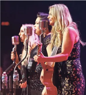  ?? WADE PAYNE FOR THE TENNESSEAN ?? Ashley Monroe, left, Angaleena Presley and Miranda Lambert of Pistol Annies are scheduled to perform Wednesday.