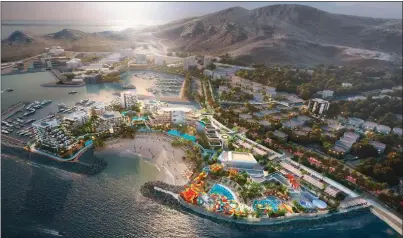  ?? ?? The project is located five minutes from Khorfakkan’s Amphitheat­re and waterfalls and three minutes from Al Rabi hiking trail. — supplied photo