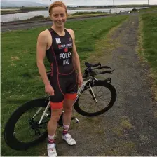  ??  ?? Internatio­nal triathlete Heather Foley, now a resident in Sligo and member of Sligo Tri Club is favourite for the Ladies Race.