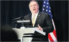  ?? SEONGJOON CHO / BLOOMBERG FILES ?? U.S. Secretary of State Mike Pompeo dropped plans to visit North Korea after receiving a letter a senior official.