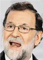  ?? BILD: SN/APA/AFP/GABRIEL BOUYS ?? Er setzt auf Härte: Spaniens Premier Mariano Rajoy.