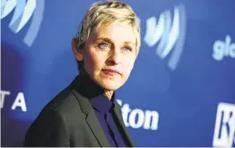  ?? RICHARD SHOTWELL AP FILE ?? “Ellen” has lost more than 1 million viewers since September, averaging 1.5 million viewers over the last six months, down from 2.6 million a year ago.